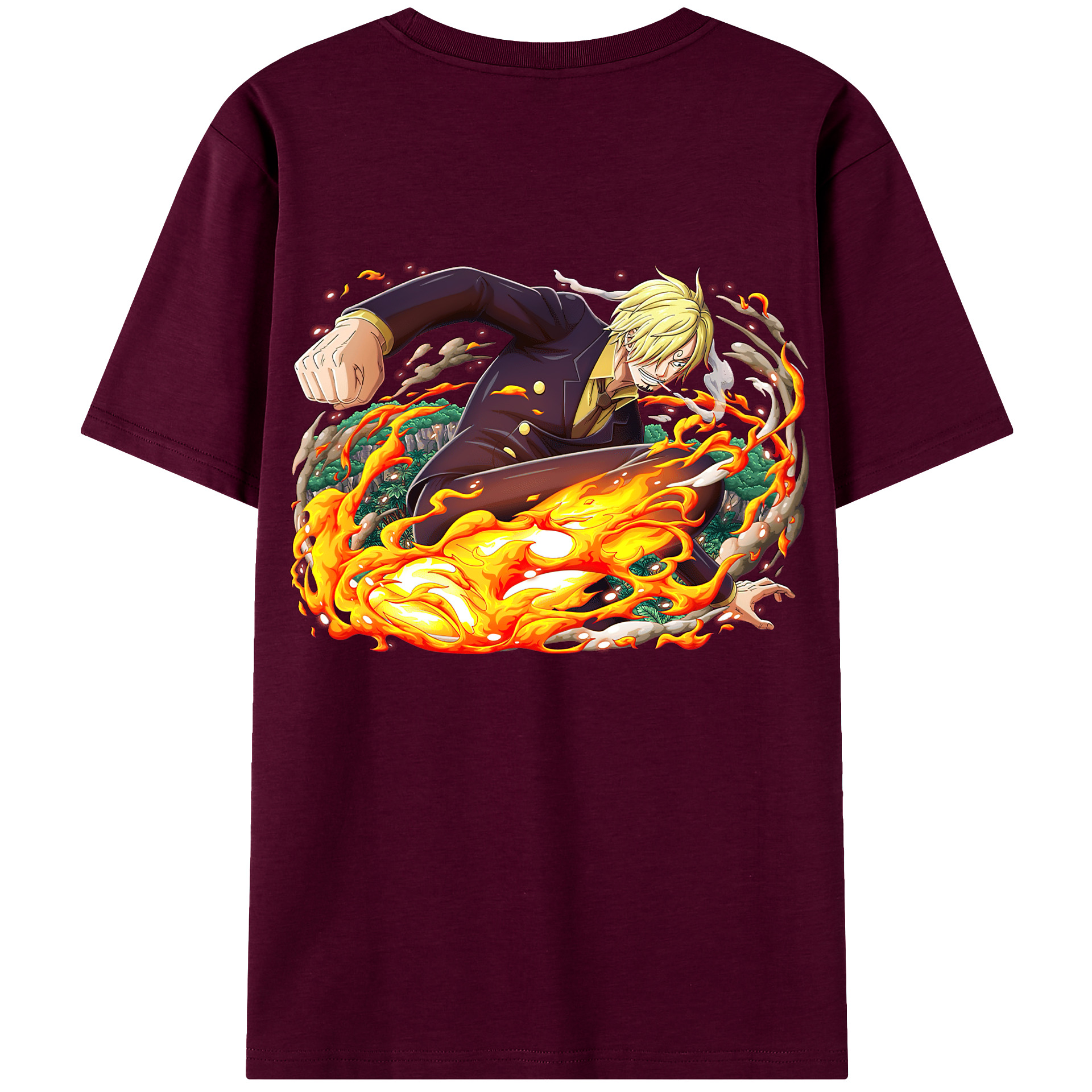 （画像用） ワンピース サンジ ONE PIECE Sanji レディース半袖Tシャツ(バックプリント)